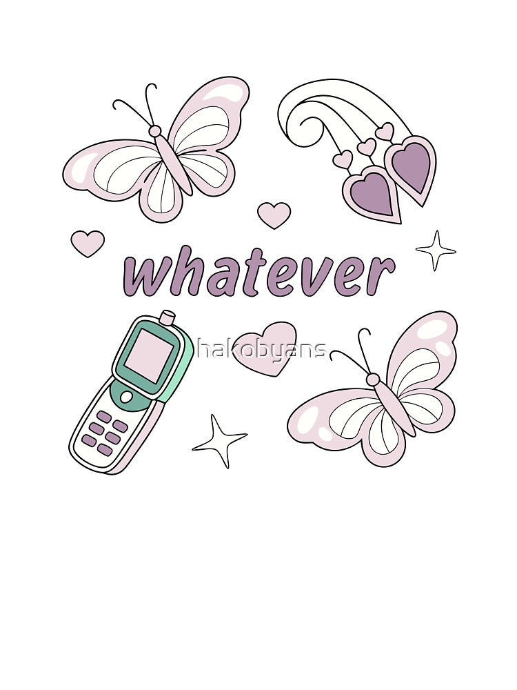Y2K Butterfly & Flip Phone – Retro Aesthetic by hakobyans T-Shirts, Hoodie, Sweatshirt | BlankRebels.com (Image 3)