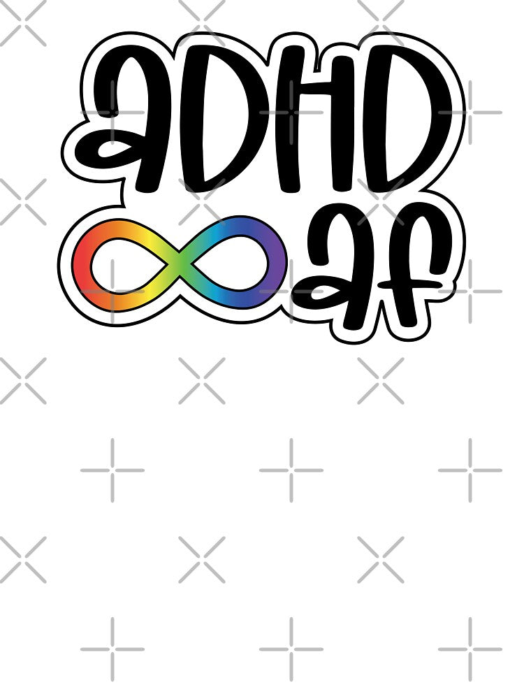 ADHD As F*ck - Neurodiversity Awareness - ADHD / Autism / ND by vividvariations T-Shirts, Hoodie, Sweatshirt (Image 3)