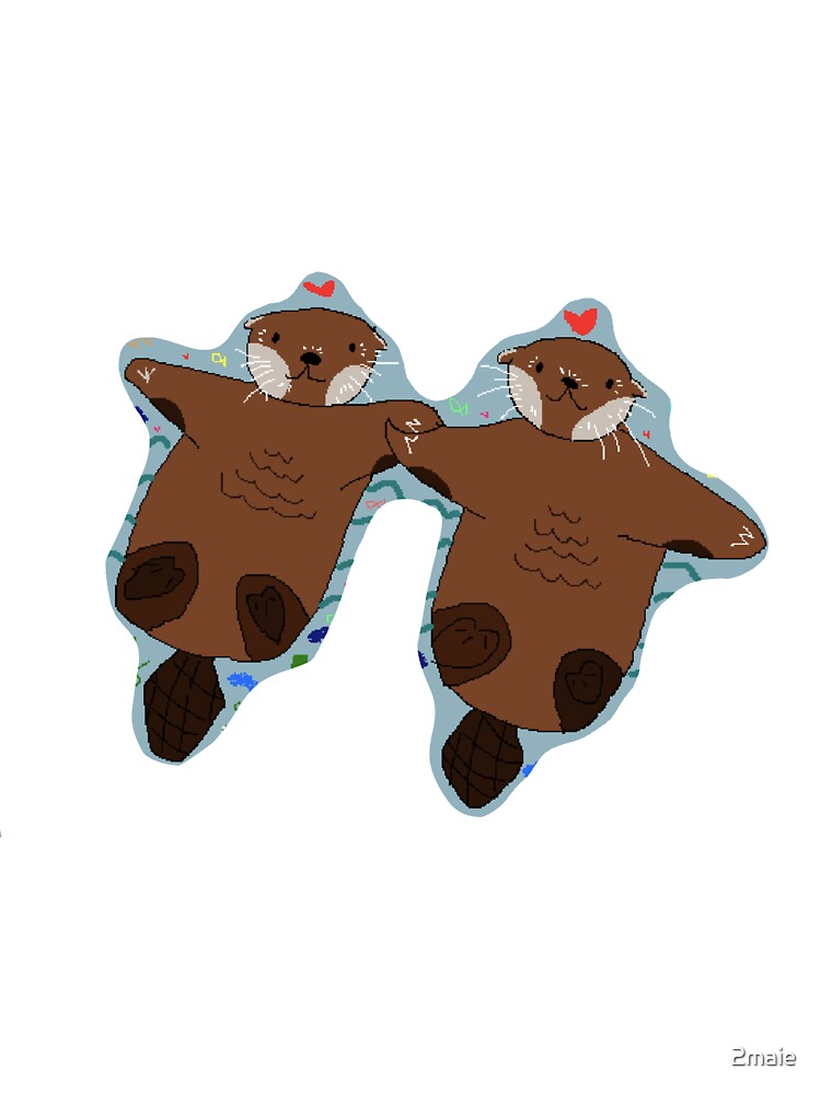 otters holding hands by 2maie T-Shirts, Hoodie, Sweatshirt | BlankRebels.com (Image 3)