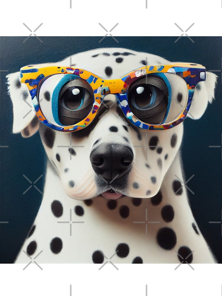 Dalmatian wearing colorful nerd glasses by Studiowatermars T-Shirts, Hoodie, Sweatshirt | BlankRebels.com (Image 3)
