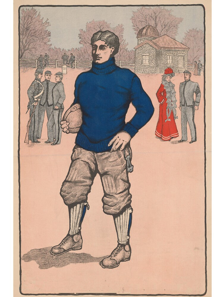 Vintage Illustration of a Football Player (1902) by BravuraMedia T-Shirts, Hoodie, Sweatshirt | BlankRebels.com (Image 3)