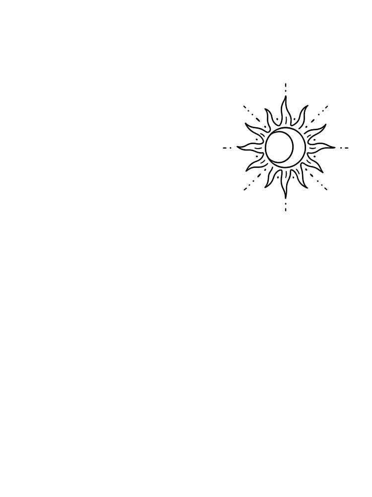 Minimalist Celestial Sun and Moon Design by Vitanity T-Shirts, Hoodie, Sweatshirt | BlankRebels.com (Image 3)