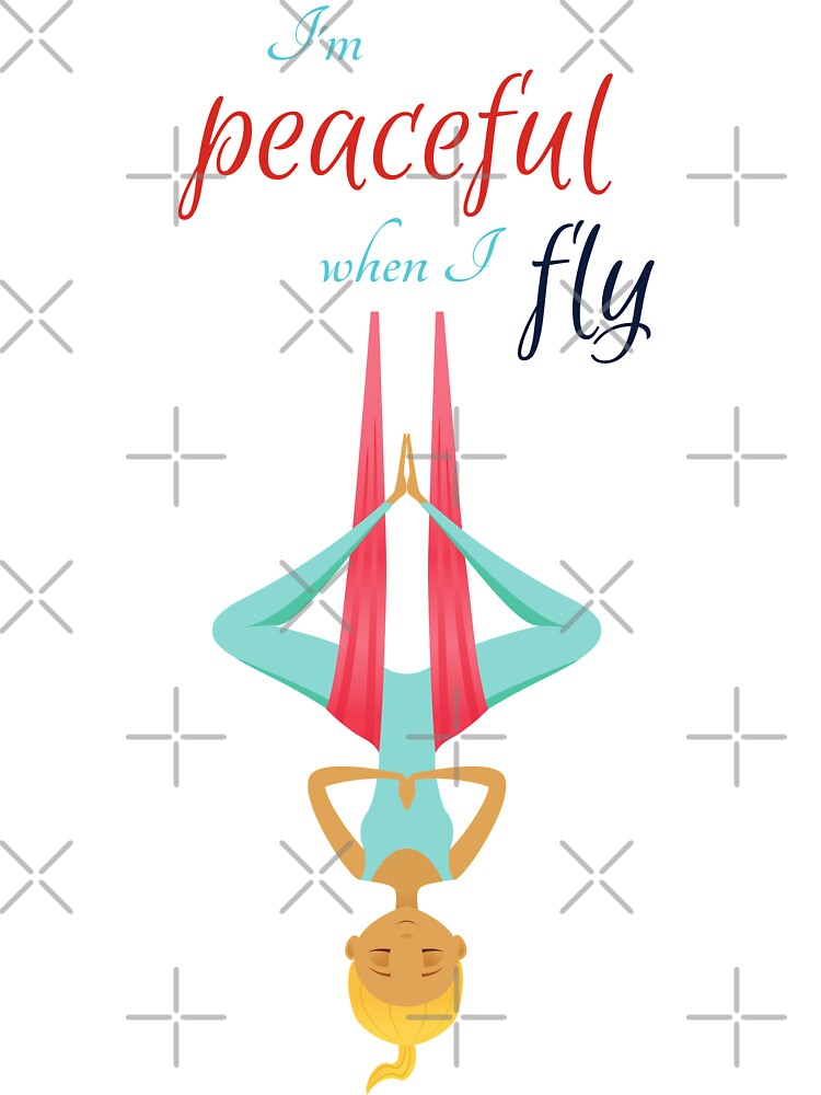I'm peaceful when I fly, Antigravity Yoga print by trendingatees T-Shirts, Hoodie, Sweatshirt | BlankRebels.com (Image 3)