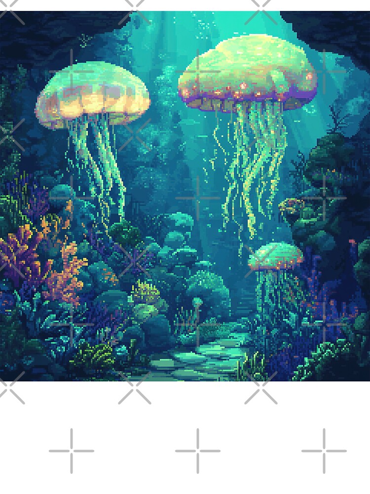Deep Sea Pixel Dream by RetroPixelCraft T-Shirts, Hoodie, Sweatshirt | BlankRebels.com (Image 3)