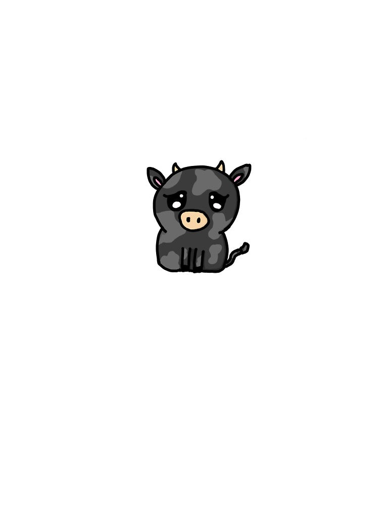 Cute black cow by ziino3