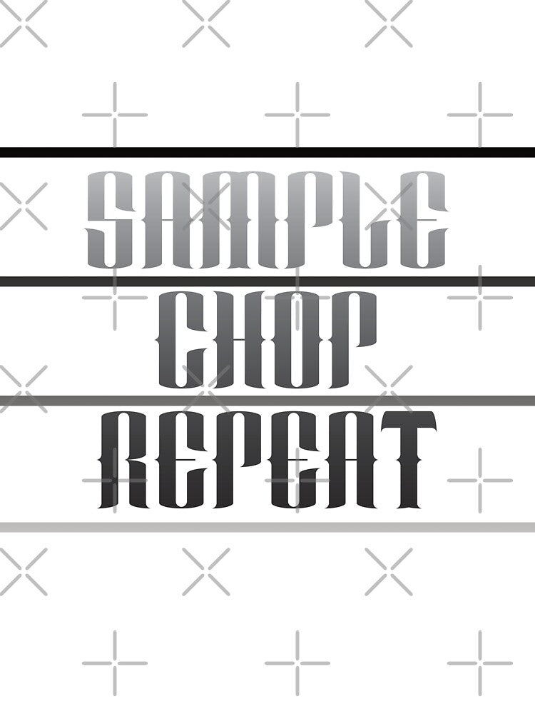 Sample Chop Repeat - Music Beats Dj Producer Design Logo by onjcdesign T-Shirts, Hoodie, Sweatshirt (Image 3)