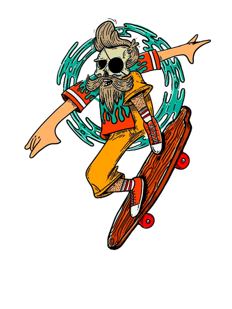 Best Selling Skull Skateboard Art Design by vitda lupi T-Shirts, Hoodie, Sweatshirt | BlankRebels.com (Image 3)
