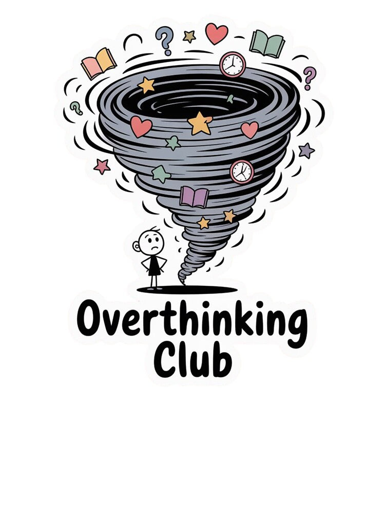 Overthinking Club — Thought Tornado Design by Timeless Design T-Shirts, Hoodie, Sweatshirt | BlankRebels.com (Image 3)