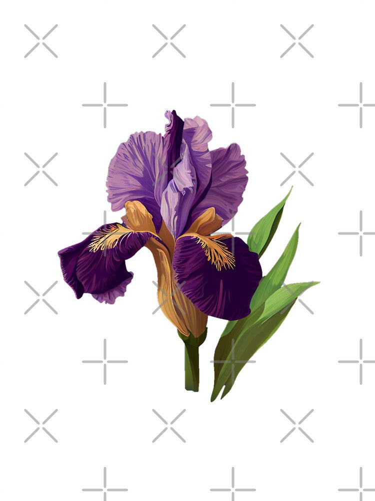 Iris flower by schizarty T-Shirts, Hoodie, Sweatshirt | BlankRebels.com (Image 3)