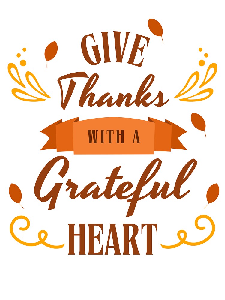thanksgiving, give thanks whit a grateful heart by MicroGlow T-Shirts, Hoodie, Sweatshirt | BlankRebels.com (Image 3)