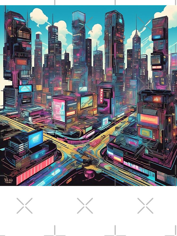 Electro Skyline Dreams by Esterlane T-Shirts, Hoodie, Sweatshirt | BlankRebels.com (Image 3)