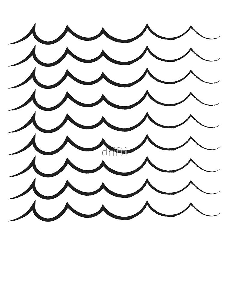 Multi waves, doodle by drifti T-Shirts, Hoodie, Sweatshirt | BlankRebels.com (Image 3)