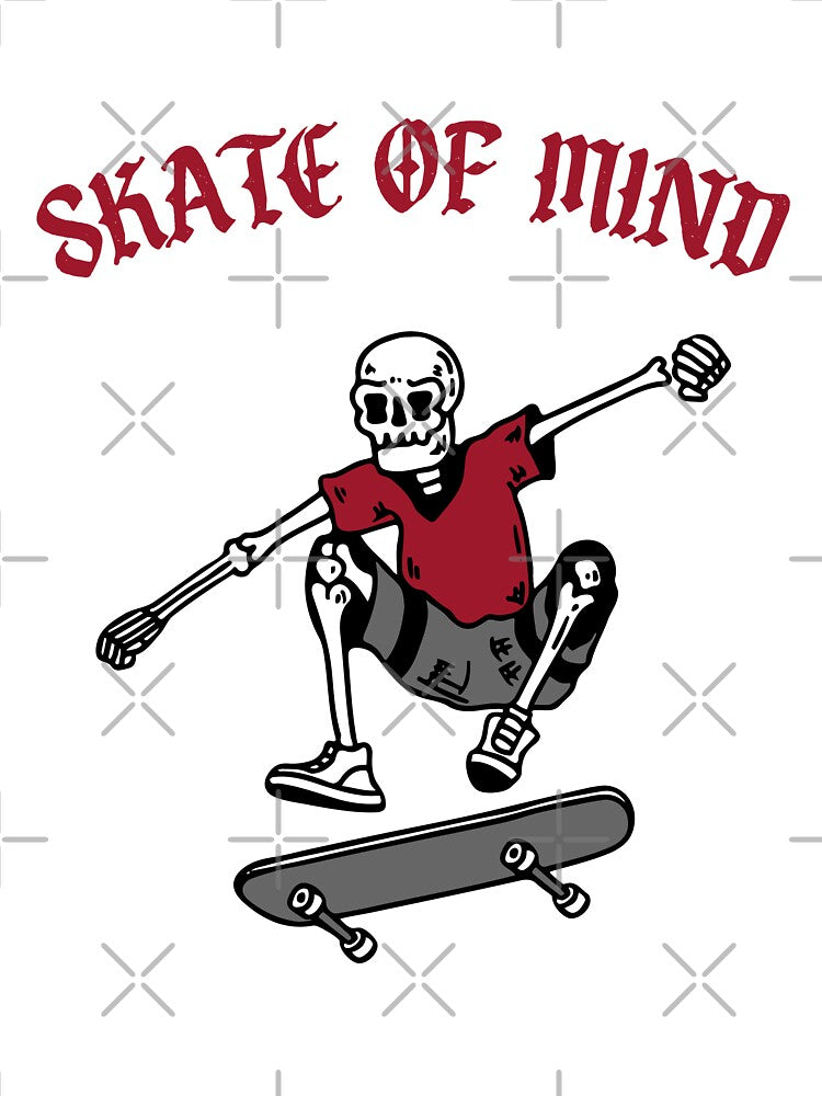 Skate of mind funny vintage skeleton skateboarding by Mansn T-Shirts, Hoodie, Sweatshirt | BlankRebels.com (Image 3)