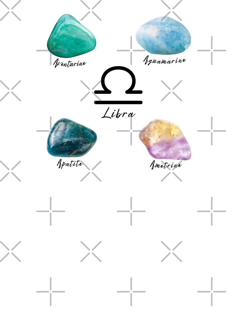 Libra Zodiac Crystal by mooneko T-Shirts, Hoodie, Sweatshirt | BlankRebels.com (Image 3)