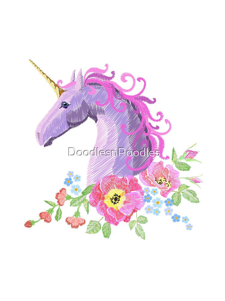 Purple Unicorn by DoodlesnPoodles T-Shirts, Hoodie, Sweatshirt | BlankRebels.com (Image 3)
