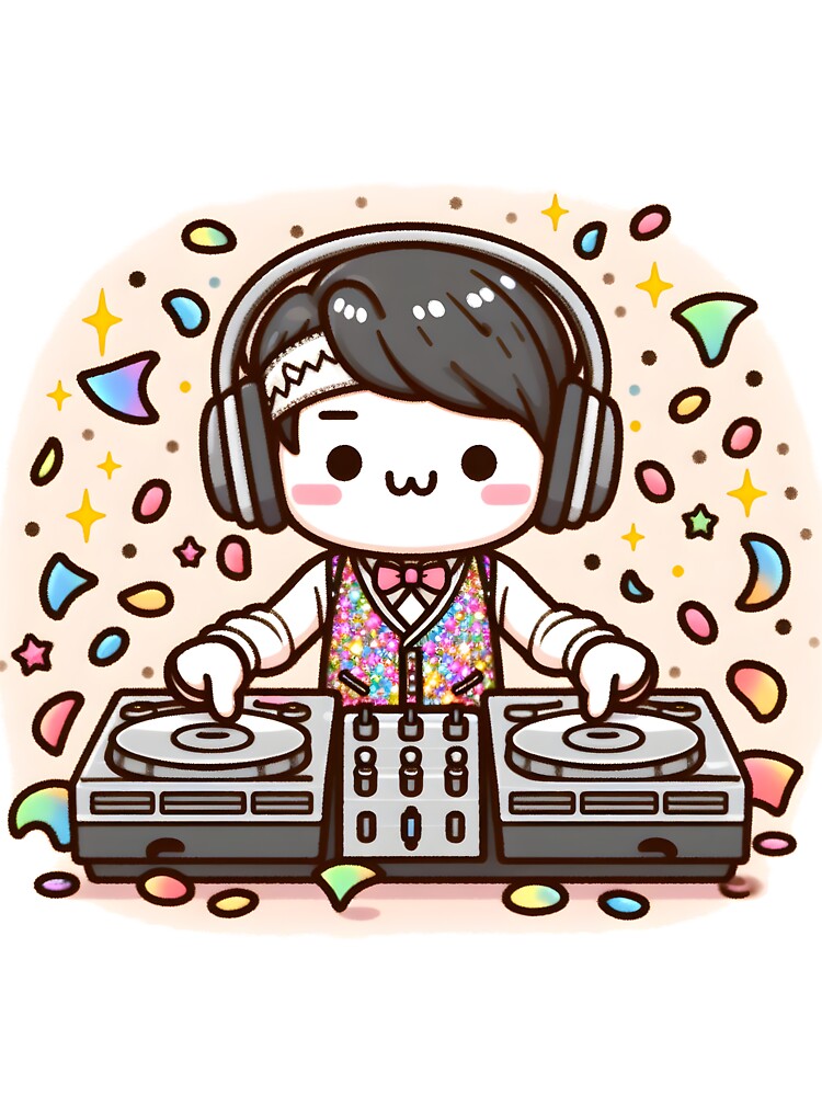 Kawaii Dj: Sparkly Vest T-Shirts, Hoodie, Sweatshirt