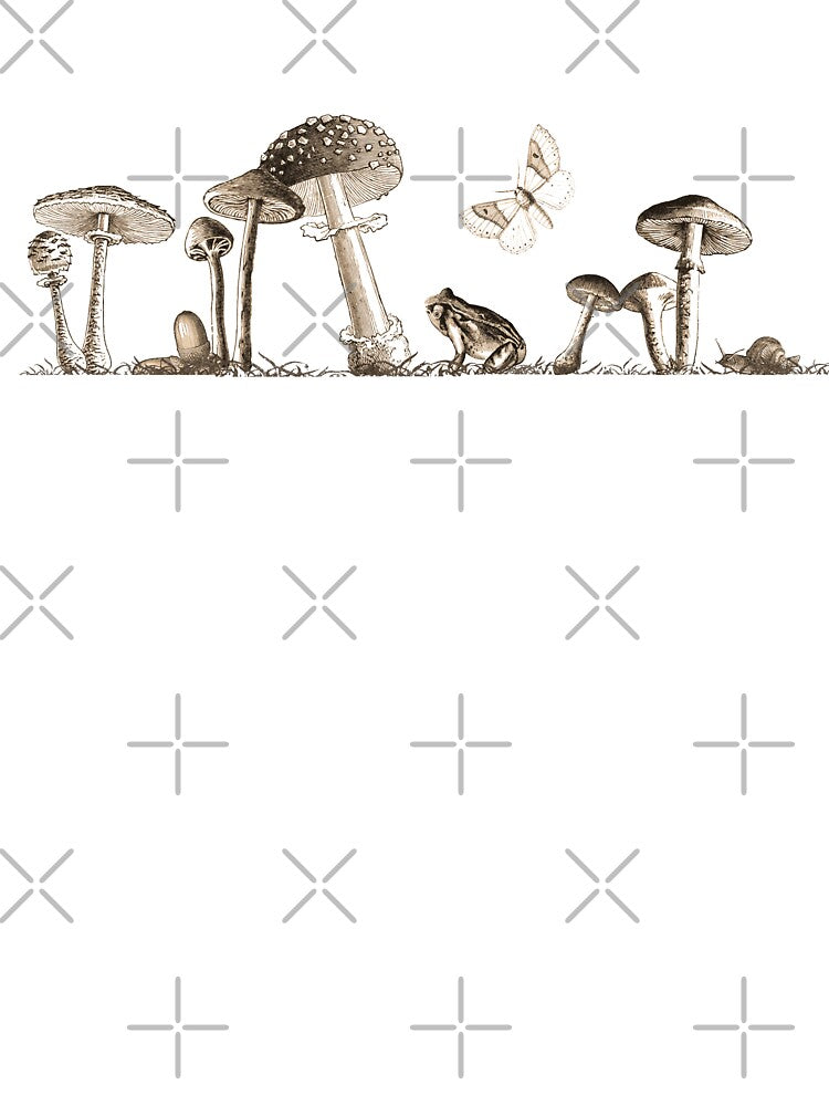 Mushroom Frog Snail Moth Forest Floor, Dark Academia by SnakeCharm T-Shirts, Hoodie, Sweatshirt | BlankRebels.com (Image 3)