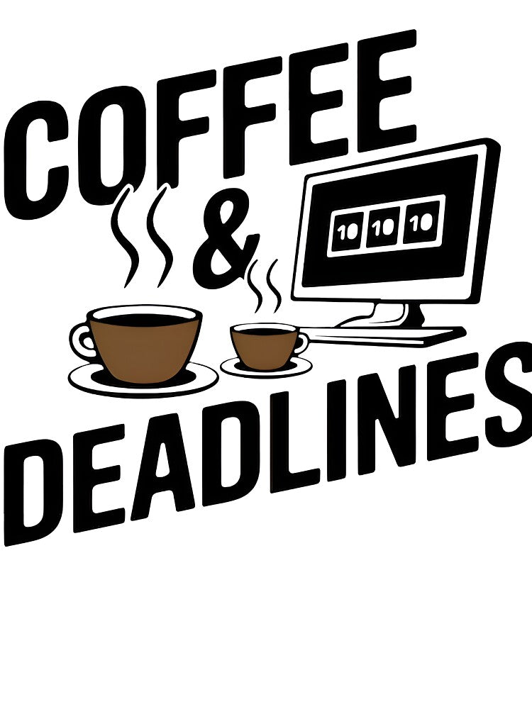 Coffee And Deadlines Programmer Life Tech Office Humor by Zenith Design T-Shirts, Hoodie, Sweatshirt (Image 3)