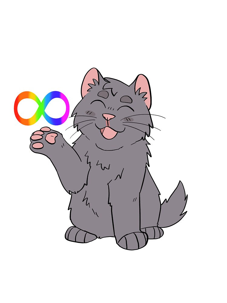 Autism kitten gray by paintedpaw-cat