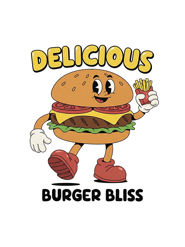 Delicious Burger Bliss Character T-Shirts, Hoodie, Sweatshirt