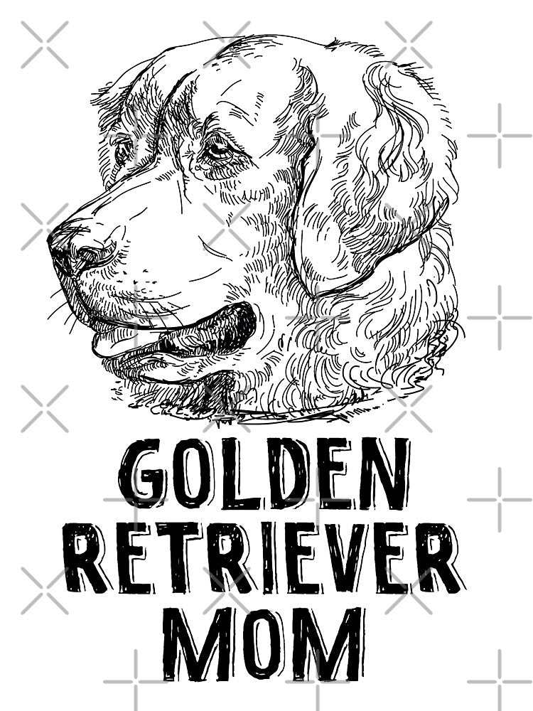 Golden Retriever Mom Hand Drawn by TheWildStyle T-Shirts, Hoodie, Sweatshirt | BlankRebels.com (Image 3)