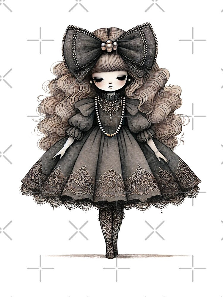 Gothic Elegance Doll - Victorian Dark Fashion by EllsLittleStore T-Shirts, Hoodie, Sweatshirt | BlankRebels.com (Image 3)