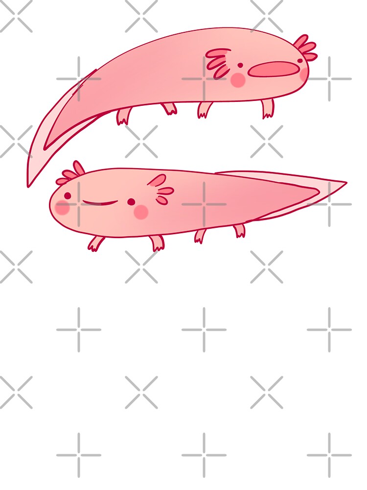 Cute axolotls illustration by Mayarart T-Shirts, Hoodie, Sweatshirt | BlankRebels.com (Image 3)