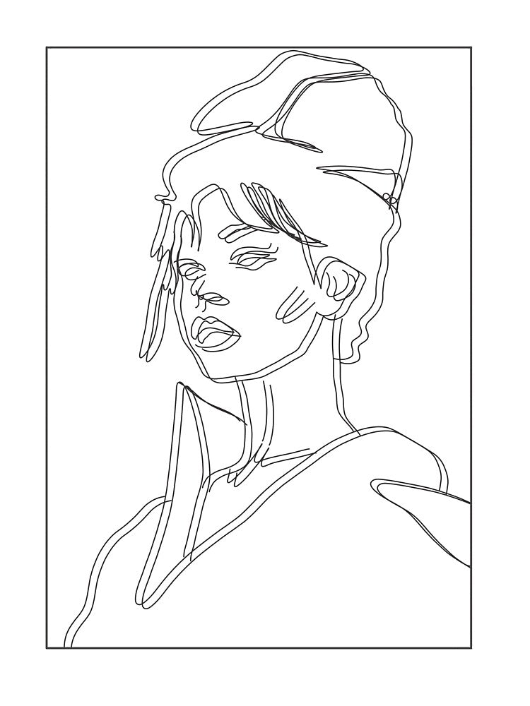 Distorted Woman Line Art by DistortedLife T-Shirts, Hoodie, Sweatshirt | BlankRebels.com (Image 3)