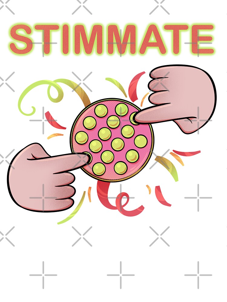 Stimmate – Pop It Stimming Art for Neurodivergent, Autistic & ADHD Support by feannaart T-Shirts, Hoodie,... (Image 3)