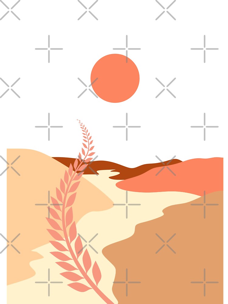 Boho landscape print by ArtInRhythm