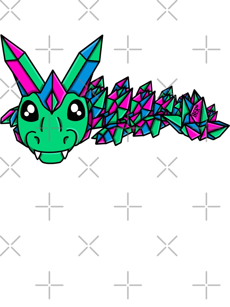 Polysexual Pride Crystal Fidget Dragon by SentABear T-Shirts, Hoodie, Sweatshirt | BlankRebels.com (Image 3)