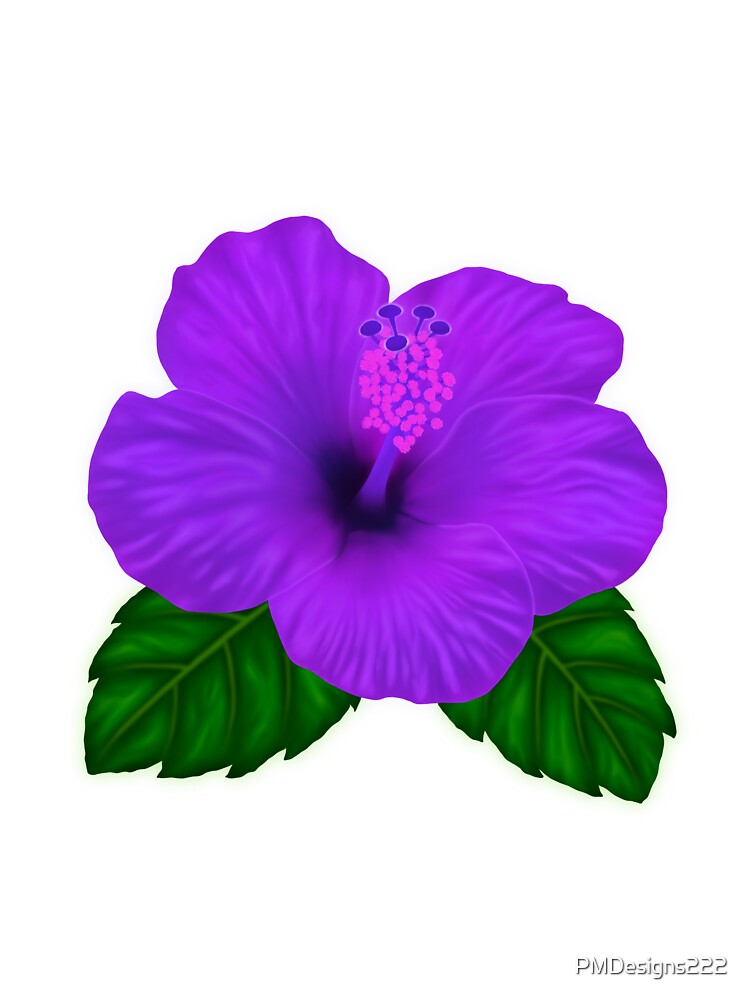 Purple Hibiscus flower by PMDesigns222 T-Shirts, Hoodie, Sweatshirt | BlankRebels.com (Image 3)