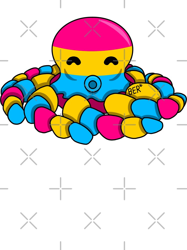 Pansexual Pride Fidget Octopus by SentABear T-Shirts, Hoodie, Sweatshirt | BlankRebels.com (Image 3)
