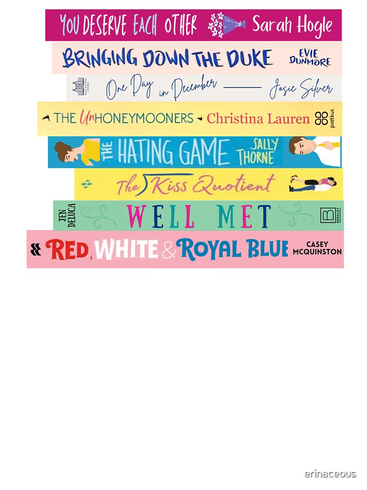Contemporary Romance Book Stack by erinaceous T-Shirts, Hoodie, Sweatshirt | BlankRebels.com (Image 3)