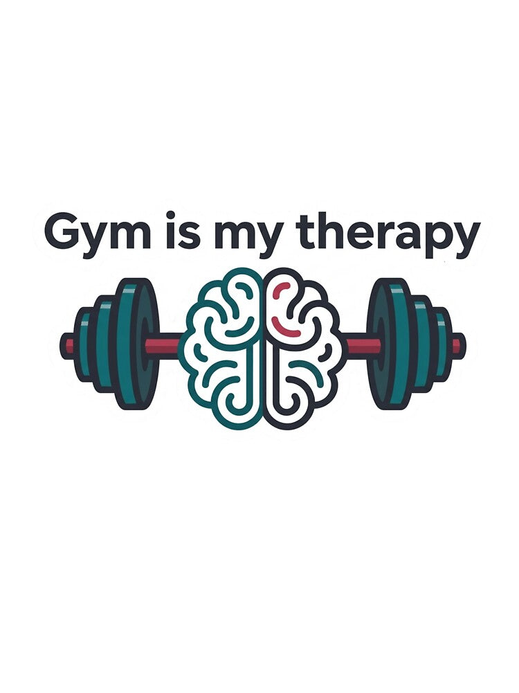 Gym Is My Therapy Fitness Sticker Workout Motivation Mental Health Gym by ArmoniaJustin