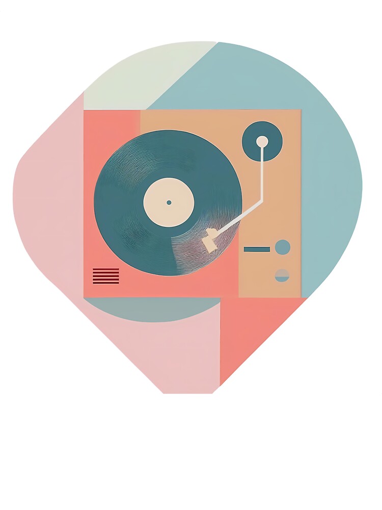 Dj Turntable As Bauhaus Style Art by OzzFrequency T-Shirts, Hoodie, Sweatshirt | BlankRebels.com (Image 3)