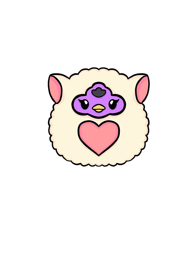Furby with a Heart by poodlepin T-Shirts, Hoodie, Sweatshirt | BlankRebels.com (Image 3)