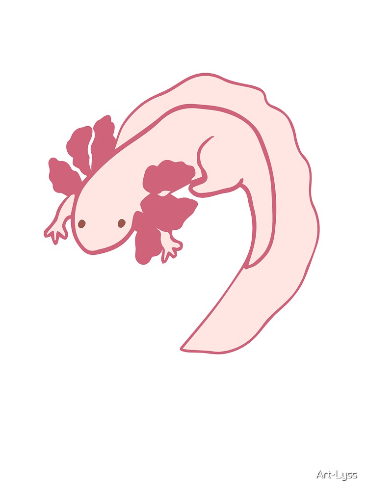 Leucistic Axolotl by Art-Lyss T-Shirts, Hoodie, Sweatshirt | BlankRebels.com (Image 3)