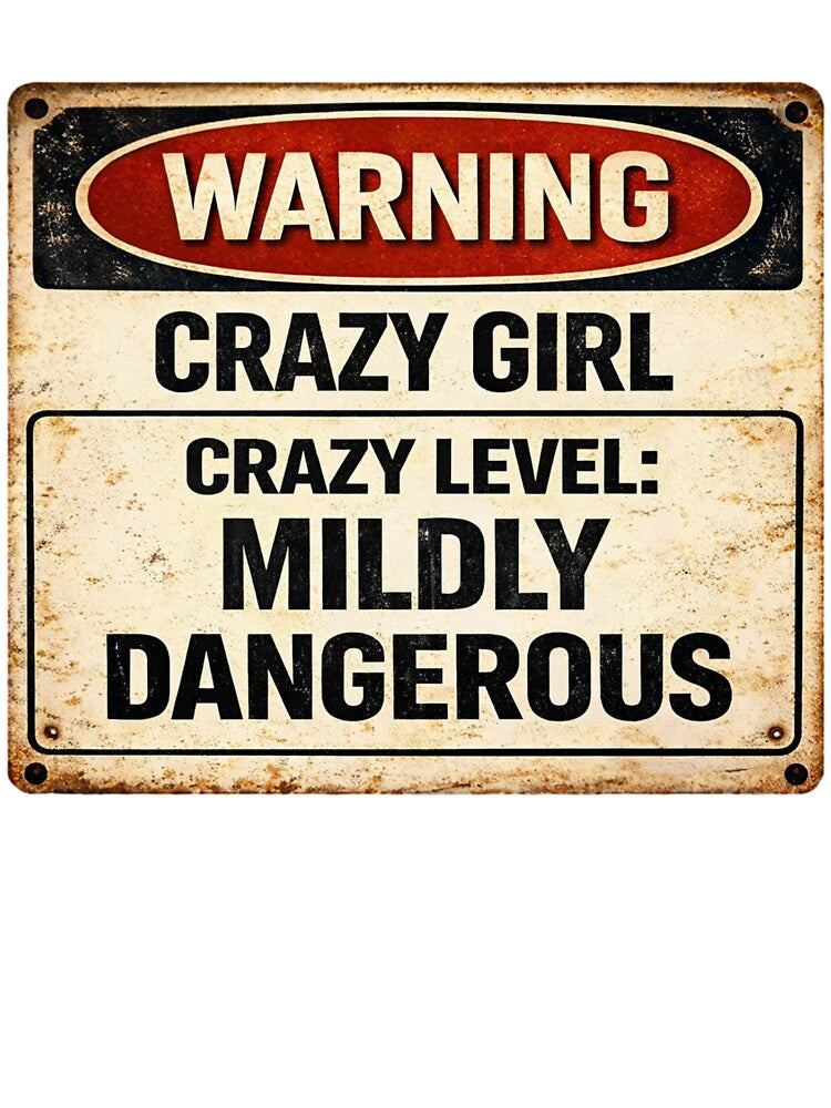Warning: Crazy Girl – Mildly Dangerous by CrazyGirlllc T-Shirts, Hoodie, Sweatshirt | BlankRebels.com (Image 3)