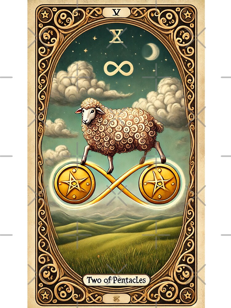 Sheepism Tarot – Two of Pentacles by Thpoar T-Shirts, Hoodie, Sweatshirt | BlankRebels.com (Image 3)