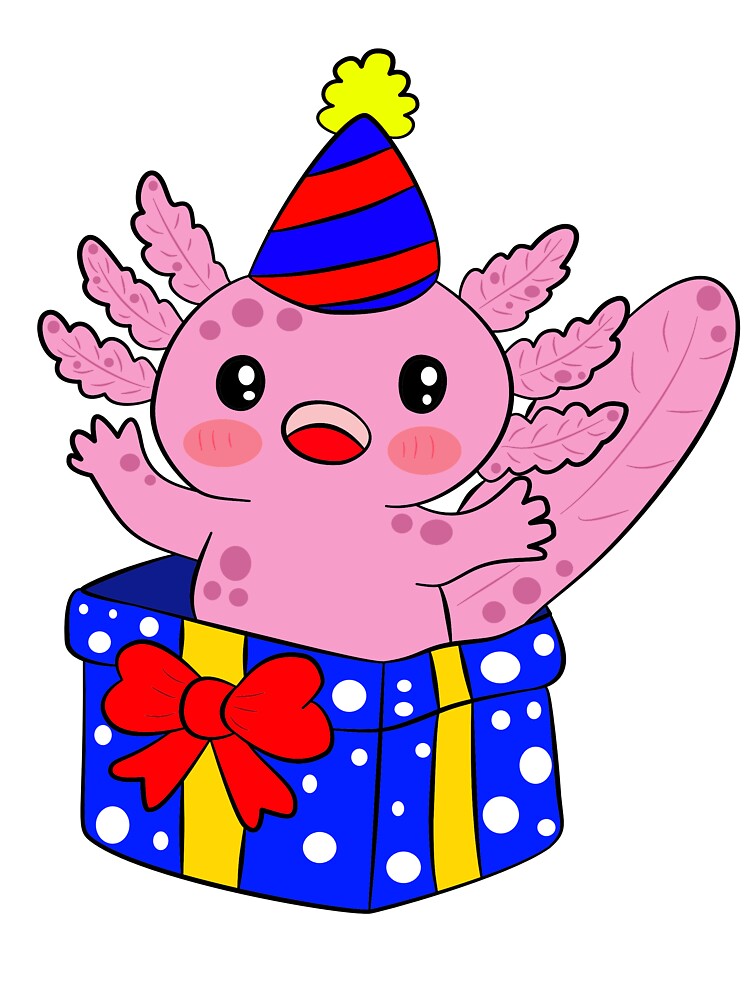 axolotl Happybirthday by Pe.peach T-Shirts, Hoodie, Sweatshirt | BlankRebels.com (Image 3)