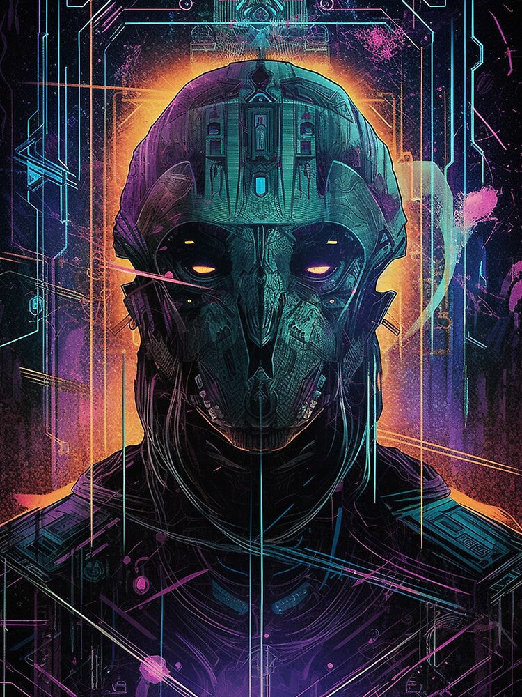 Cyberpunk Tarot #54 by nixlim T-Shirts, Hoodie, Sweatshirt | BlankRebels.com (Image 3)