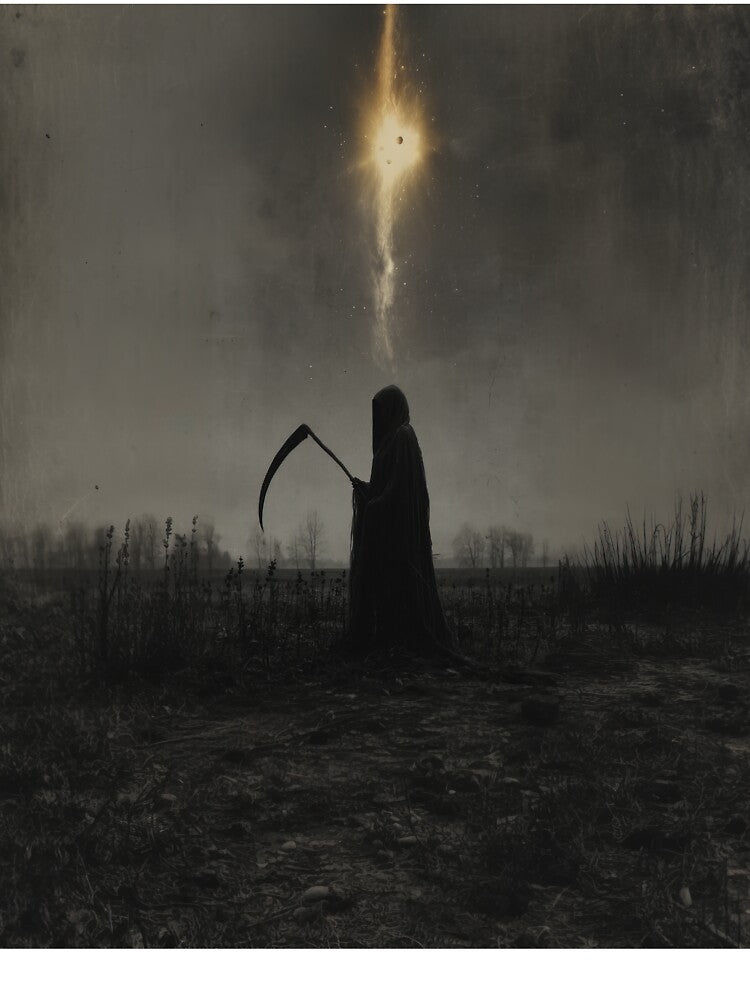 Lone Being with Scythe by breedmydarkness T-Shirts, Hoodie, Sweatshirt | BlankRebels.com (Image 3)
