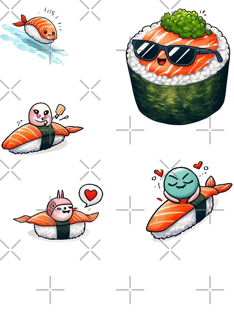 Sushi Kawaii Keychain by erkinmaddison T-Shirts, Hoodie, Sweatshirt | BlankRebels.com (Image 3)