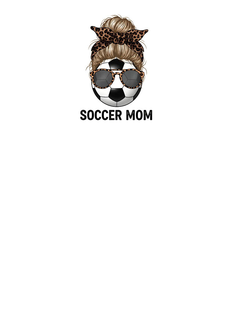 Soccer Mom Messy Bun Leopard Design by Kvarny T-Shirts, Hoodie, Sweatshirt | BlankRebels.com (Image 3)