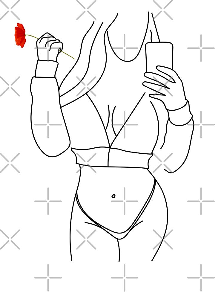 Self Love : Two Flowers One Mirror by One-Line-Artist T-Shirts, Hoodie, Sweatshirt | BlankRebels.com (Image 3)