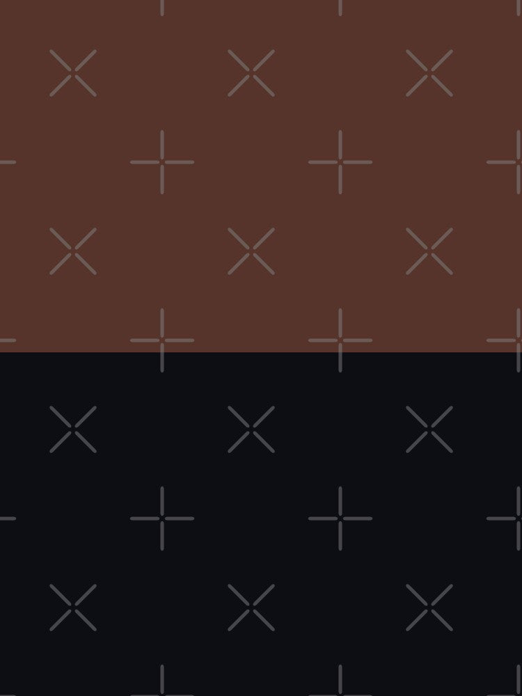 minimalist color block horizontal in brown and black dark academia by neopop T-Shirts, Hoodie, Sweatshirt (Image 3)