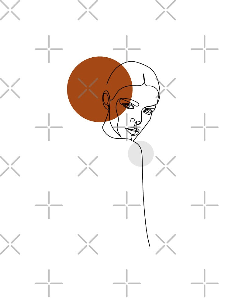Elegant minimal abstract woman face boho line art by OneLinePrint T-Shirts, Hoodie, Sweatshirt | BlankRebels.com (Image 3)
