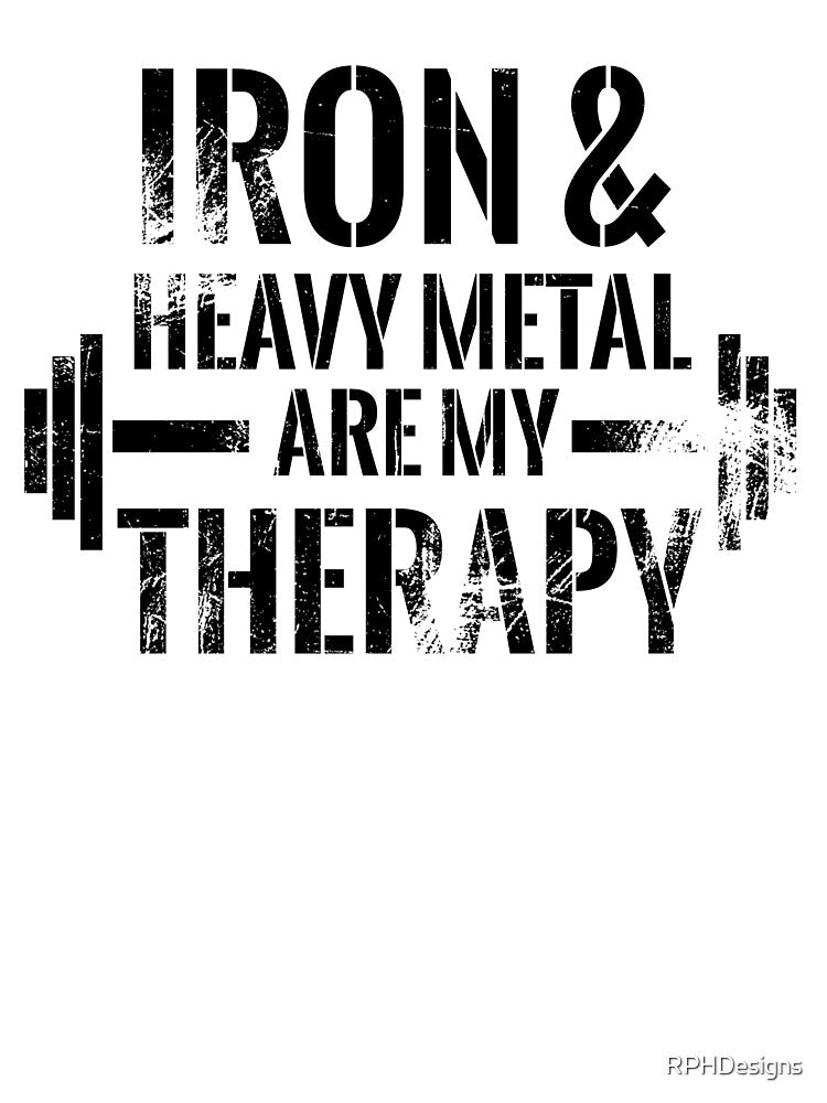 Kopie von Iron and hevay metal are my therapy by RPHDesigns T-Shirts, Hoodie, Sweatshirt | BlankRebels.com (Image 3)