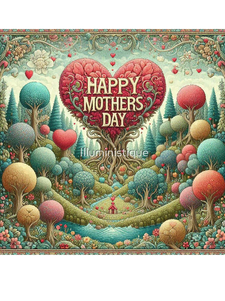 Happy Mothers Day Tree Heart by Illuministique T-Shirts, Hoodie, Sweatshirt | BlankRebels.com (Image 2)